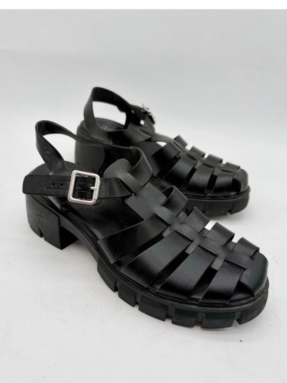 Madden Girl Black Women's Chunky Sandals